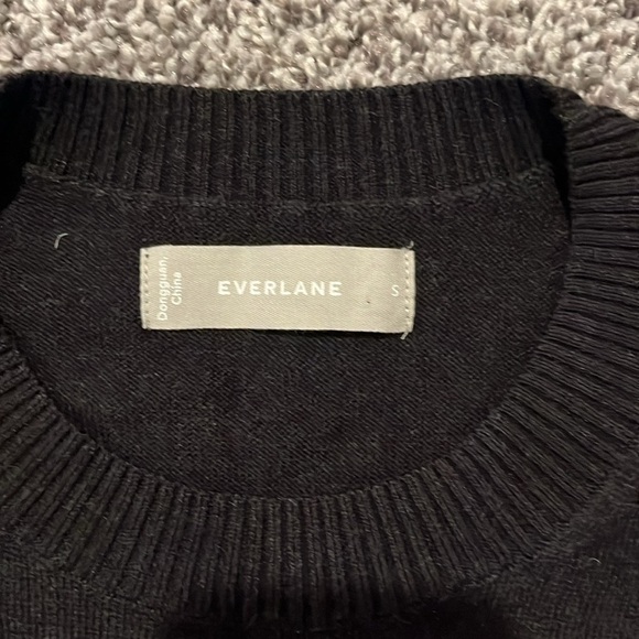 Everlane no sweat crewneck sweater mens small black - Picture 2 of 6